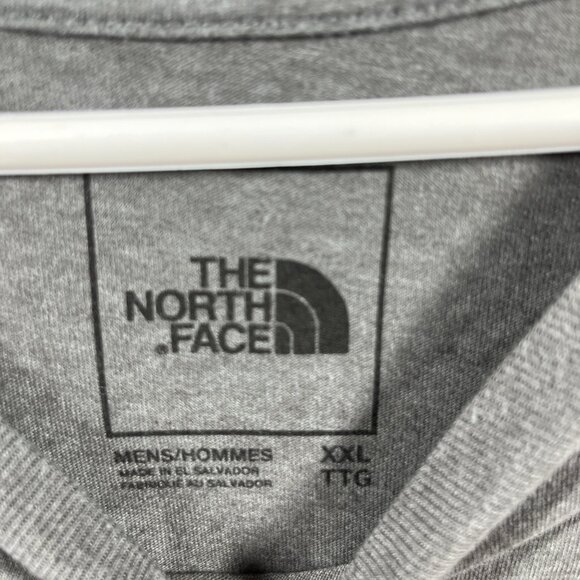 The North Face Mens Shirt XXL Gray Long Sleeve Big Logo Pullover Outdoors - Picture 3 of 10